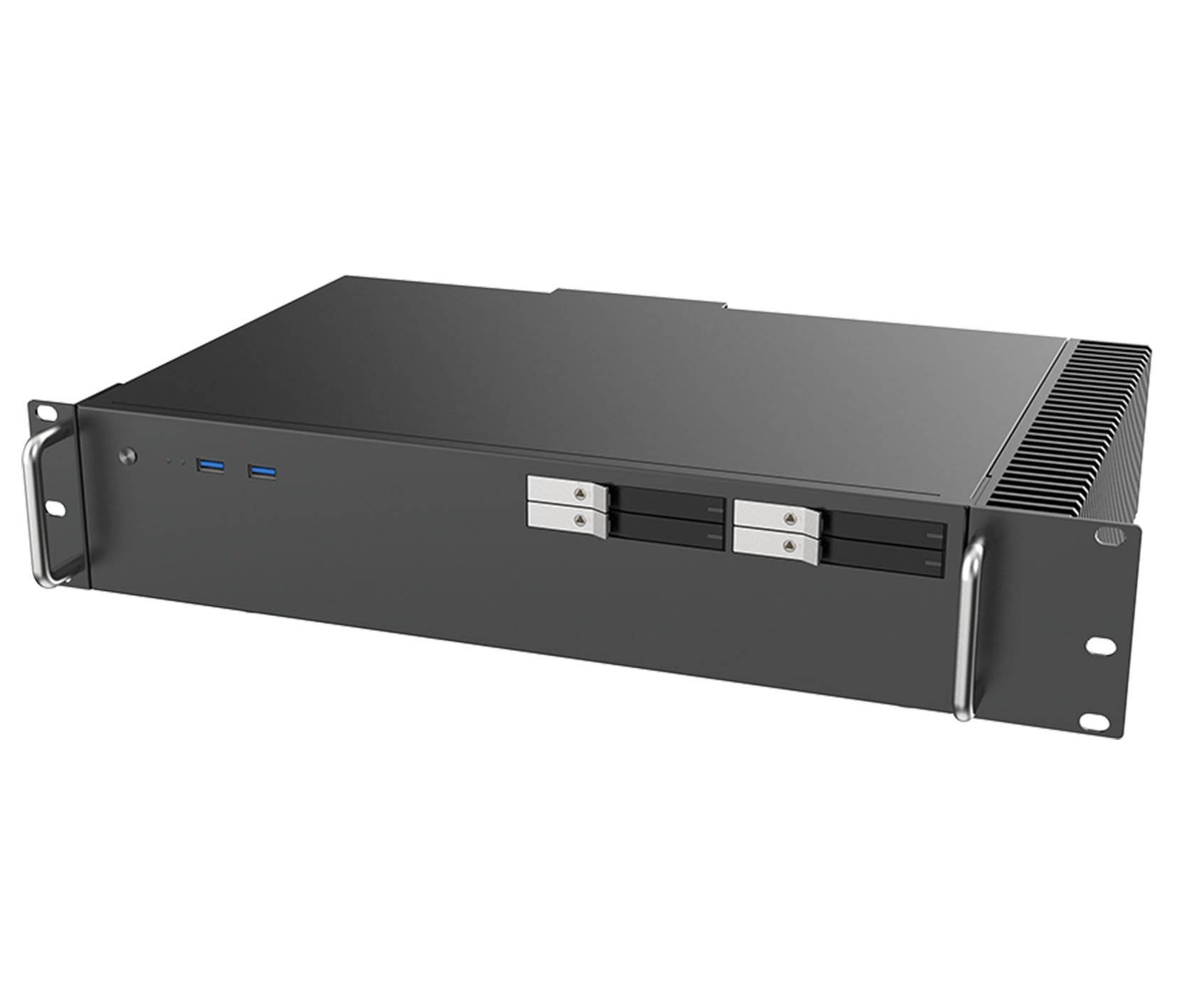 Akasa Kepler 2U Rackmount Encloure (for Intel Core Micro-ATX, Fanless) <b>[A-ATX11-M1B]</b>